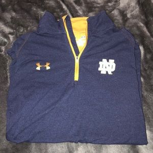 Under armour notre dame half zip